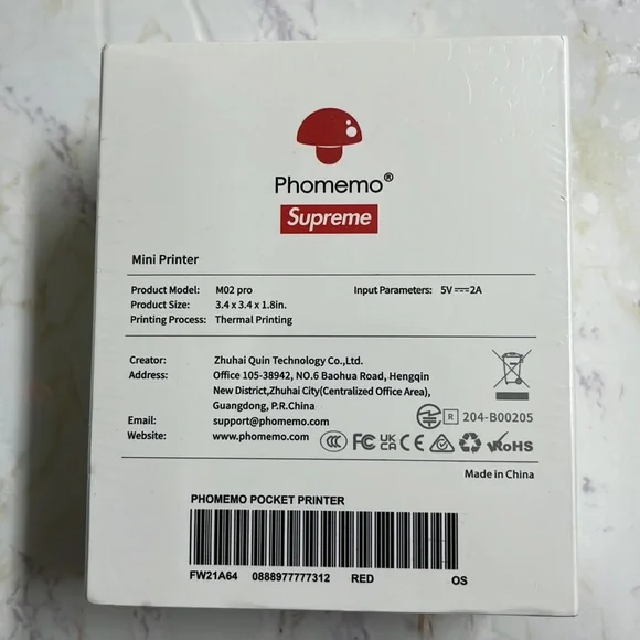 小物 supreme phomemo pocket printer Supreme Phomemo Pocket Printer (FW21) - $98